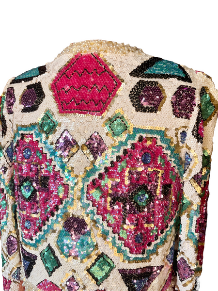 Vintage Sequin Bolero Jacket RARE