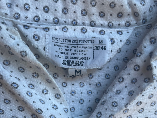Vintage Sears Medallion Pajama Top