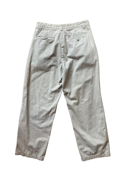 Vintage Pleated Khaki Pants 32"