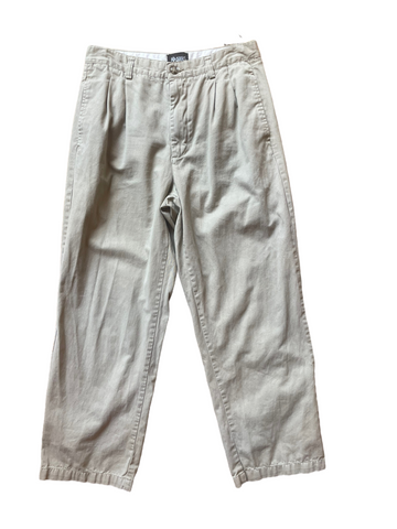 Vintage Pleated Khaki Pants 32"