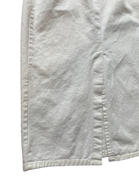 White Denim Skirt
