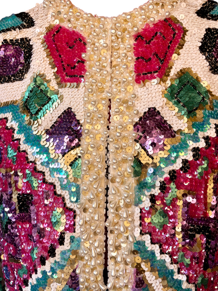 Vintage Sequin Bolero Jacket RARE