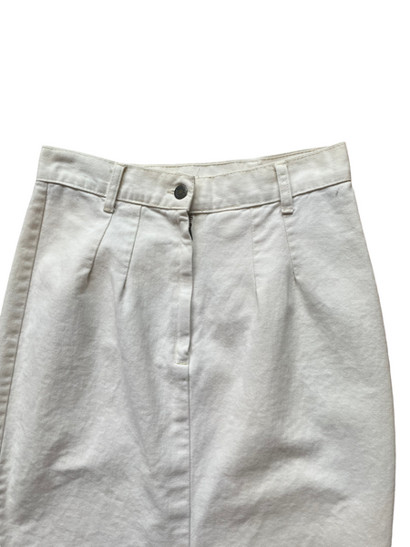 White Denim Skirt