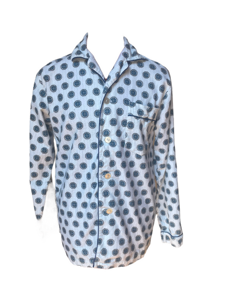 Navy & White Vintage JC Penney Pajama Top