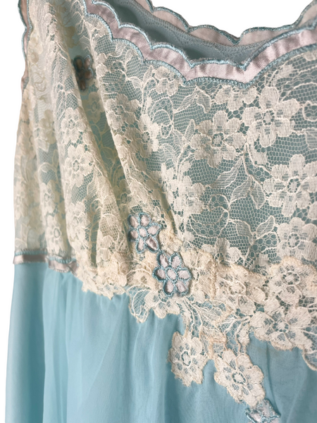 Vintage Warners Blue Baby Doll Dress