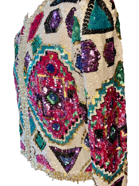 Vintage Sequin Bolero Jacket RARE