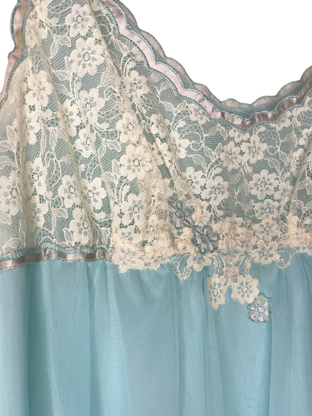 Vintage Warners Blue Baby Doll Dress