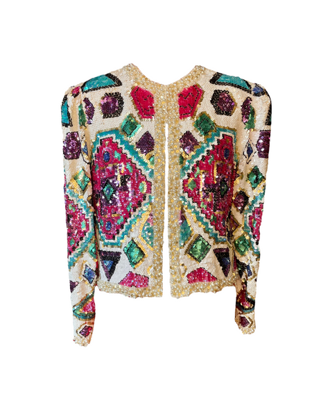 Vintage Sequin Bolero Jacket RARE