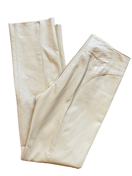 'Maverick' Butter Leather Pants 26