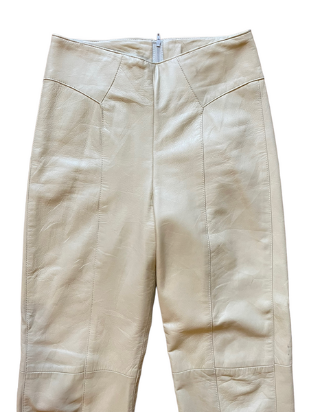 'Maverick' Butter Leather Pants 26
