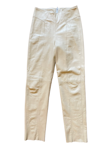 'Maverick' Butter Leather Pants 26