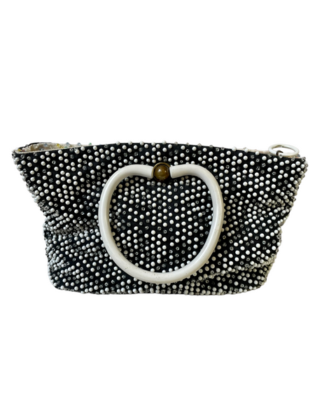 Vintage Confetti Beaded Handbag