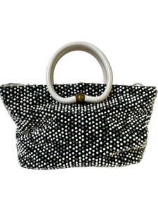 Vintage Confetti Beaded Handbag