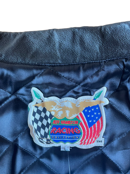 Checkered 50th Anniversary Jeff Hamilton Leather Racing Jacket