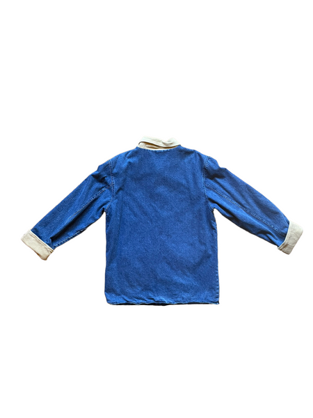 Reversible Denim / Corduroy Chore Coat back view