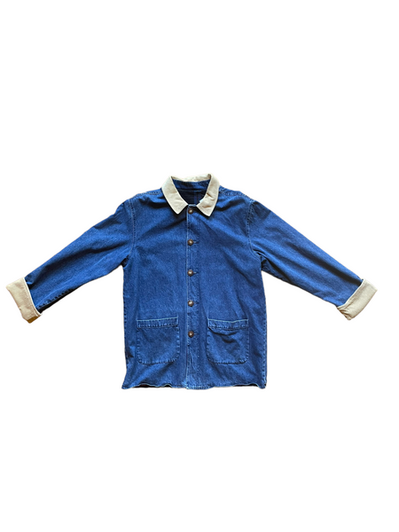 Reversible Denim / Corduroy Chore Coat front view