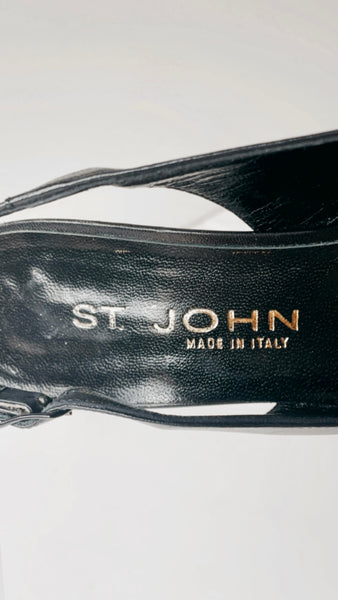 Vintage St. John checkered heels 8.5