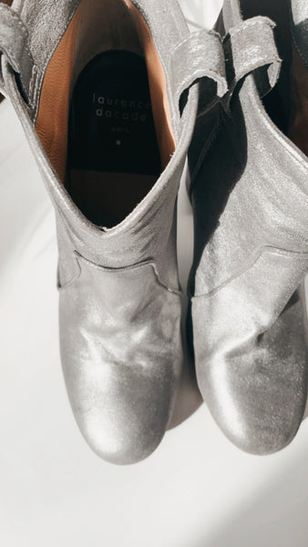 ‘Laurence Dacade’ metallic boots 8.5