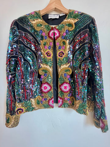 Sequin Embroidered 'Scala' Matador Jacket