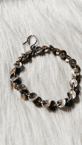 Chan Luu gold / silver leaf hoops