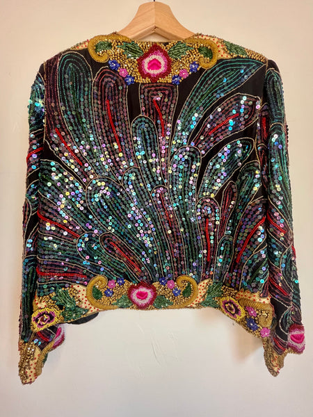 Sequin Embroidered 'Scala' Matador Jacket