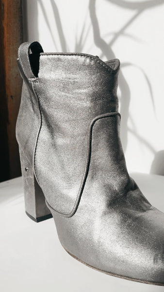 ‘Laurence Dacade’ metallic boots 8.5