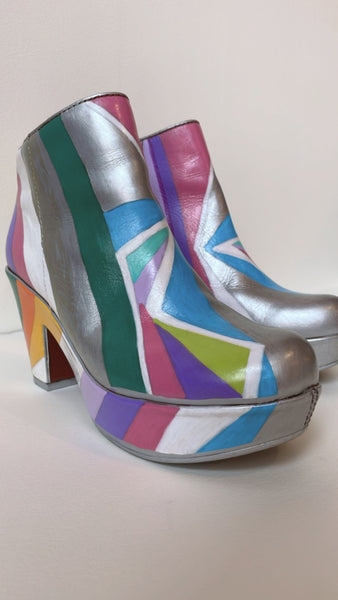 POP Painted Platform Boots 9