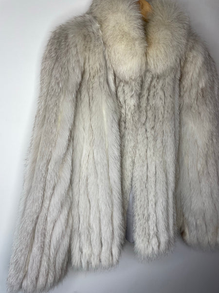 Grey Fox Fur Jacket