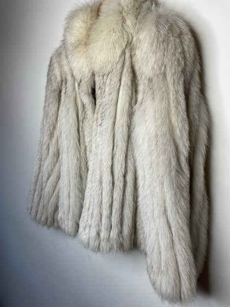 Grey Fox Fur Jacket