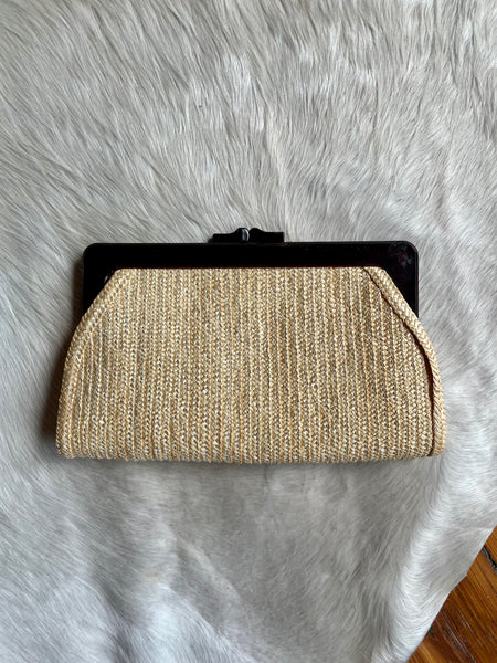 Straw Vintage Clutch