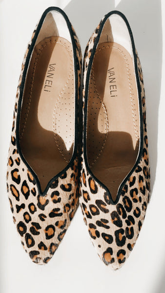 Cheetah Pony Hair Flats 9