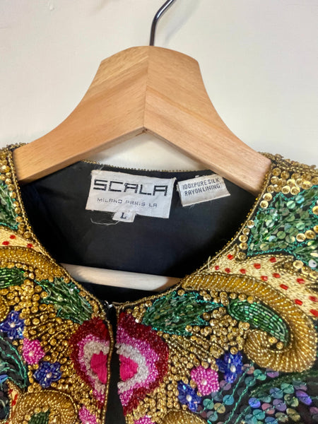 Sequin Embroidered 'Scala' Matador Jacket