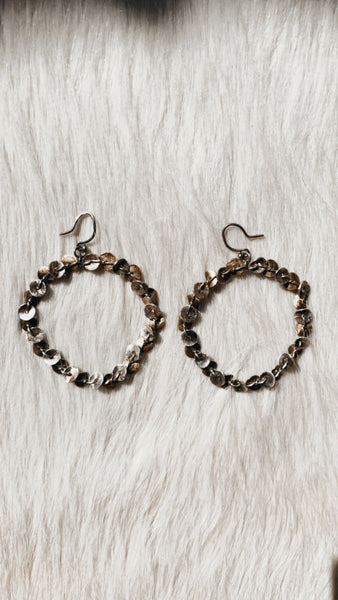Chan Luu gold / silver leaf hoops