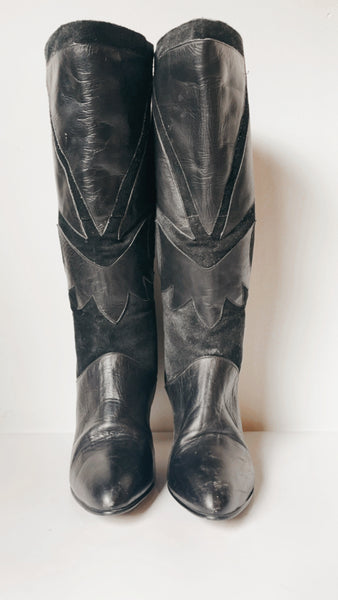 Vintage suede and leather boots 7