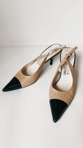 Ferragamo pointed heels 8.5
