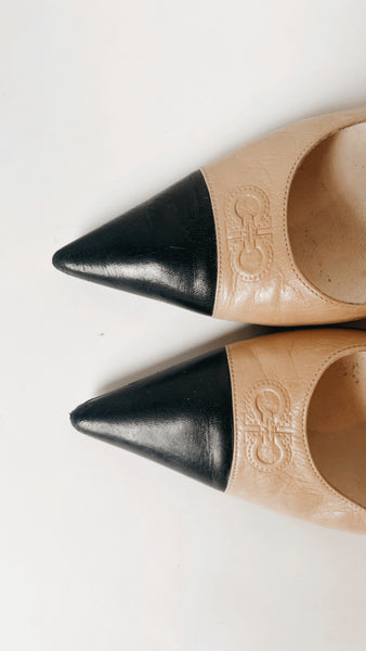 Ferragamo pointed heels 8.5