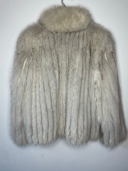 Grey Fox Fur Jacket