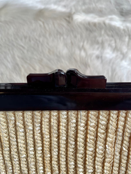 Straw Vintage Clutch
