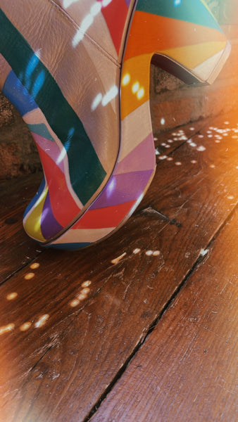 POP Painted Platform Boots 9