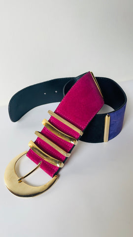 Vintage ‘limited’ colorblock belt