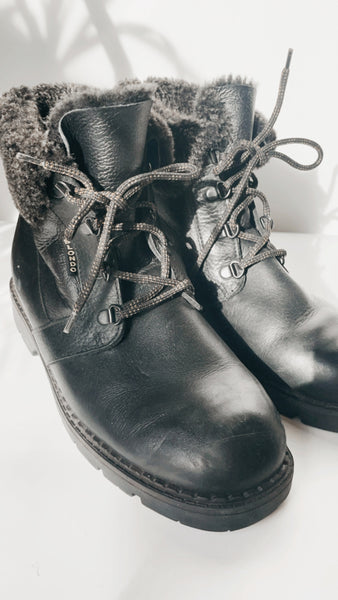Vintage ‘Blondo’ black leather combat boots 10