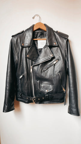 Black Leather Motorcycle Jacket