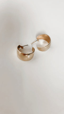 Vintage Gold Toned Hoops