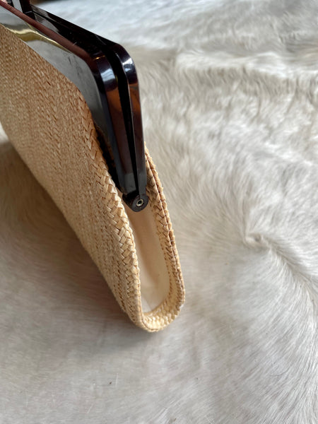 Straw Vintage Clutch