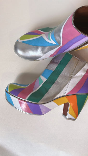 POP Painted Platform Boots 9