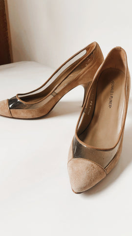 Vintage ‘Donald J. Pliner’ suede heels 7.5