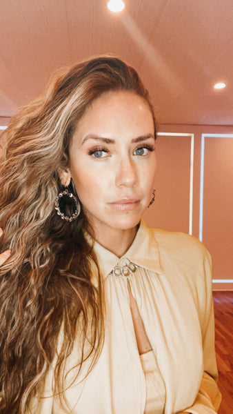 Chan Luu gold / silver leaf hoops