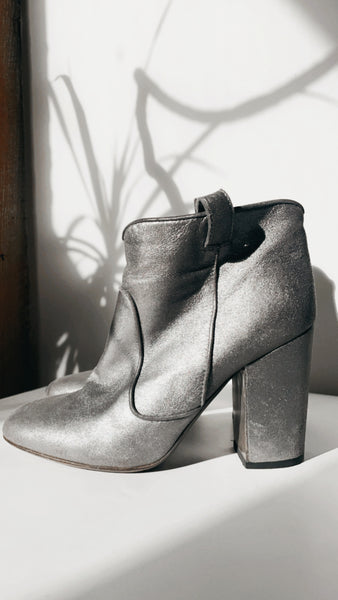 ‘Laurence Dacade’ metallic boots 8.5