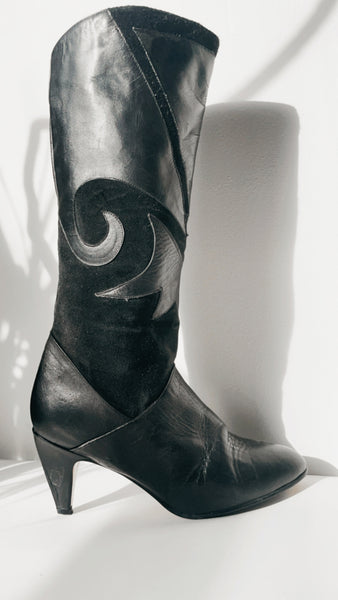 Vintage suede and leather boots 7