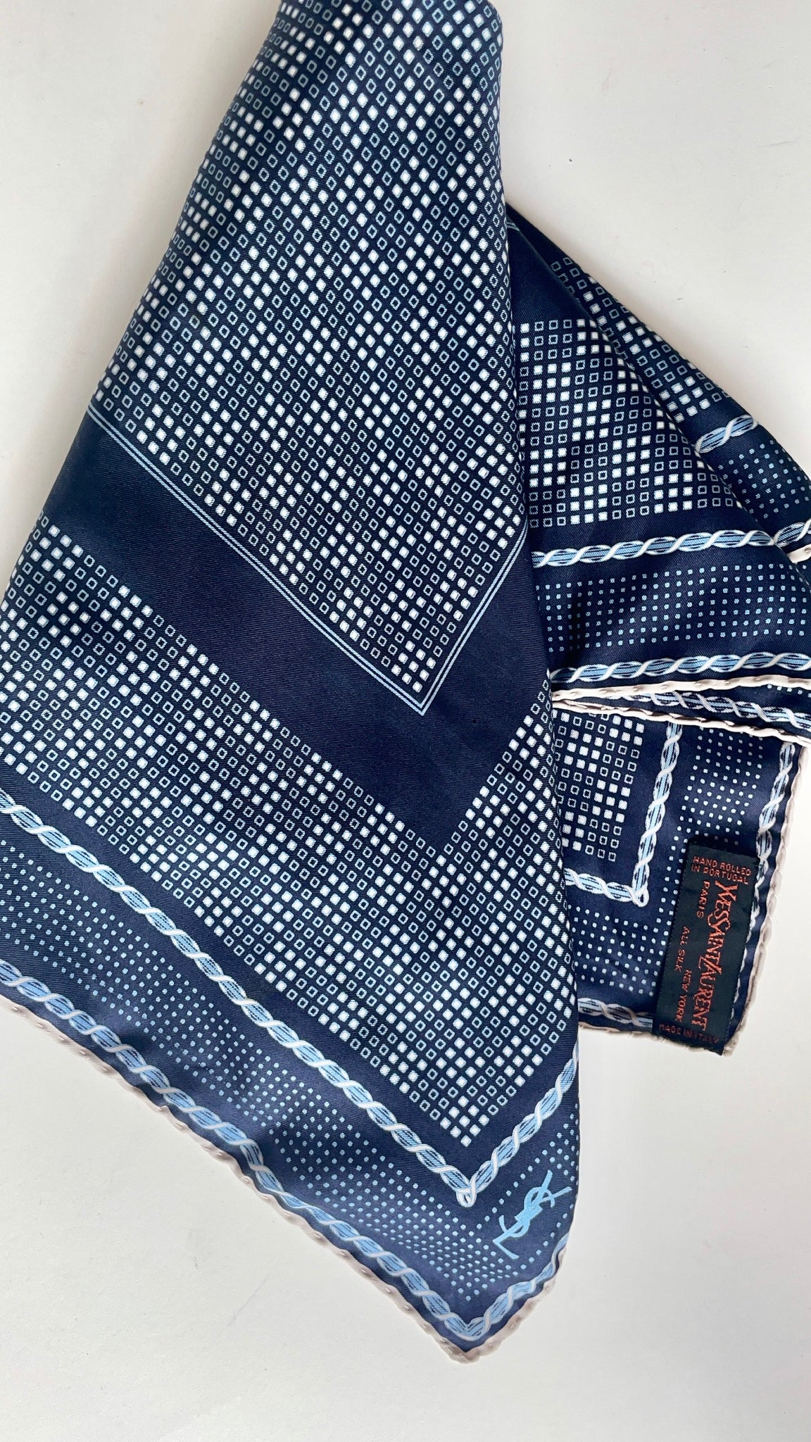 Vintage Yves Saint Laurent Silk Scarf